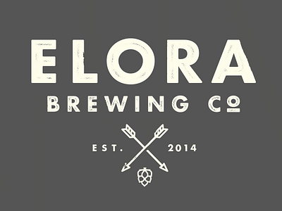 Elora Brewing Co Vintage Shirt Design arrows beer brewery craft beer elora hipster hop illustration jetpacks and rollerskates retro