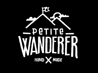 Petite Wanderer Logo blake stevenson clothing brand explore handmade hipster jetpacks and rollerskates jetpacksandrollerskates lettering logo typography