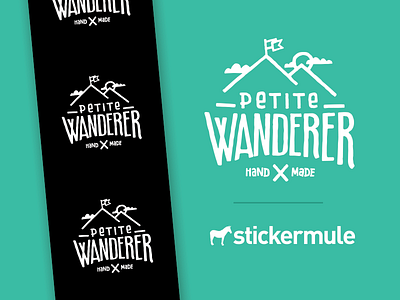 Petite Wanderer - Packing Tape blake stevenson illustration jetpacks and rollerskates kids clothing logo petite wanderer sticker tape