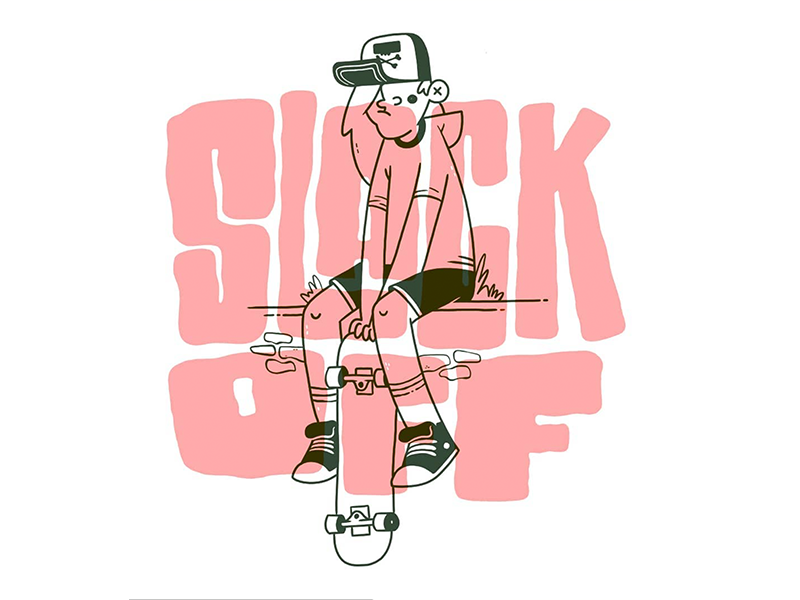 What a slacker by Jetpacks and Rollerskates on Dribbble