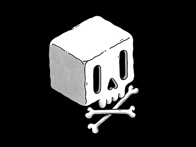 Isometric Skull (Test) 3d apperal blake stevenson block cute hipster icon identity isometric jetpacks and rollerskates simple skull