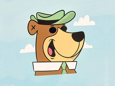 Yogi Bear (Saturday Morning Cartoon Fandom) 50s 60s bear blake stevenson cartoon character design cute forest hanna barbera illustration jetpacks and rollerskates mid century modern retro yogi bear