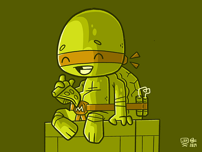 michelangelo ninja turtle face template