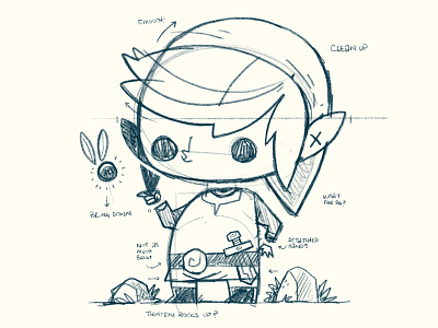 Zelda's Link sketch