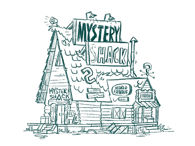Mystery Shack from Gravity Falls Sketch