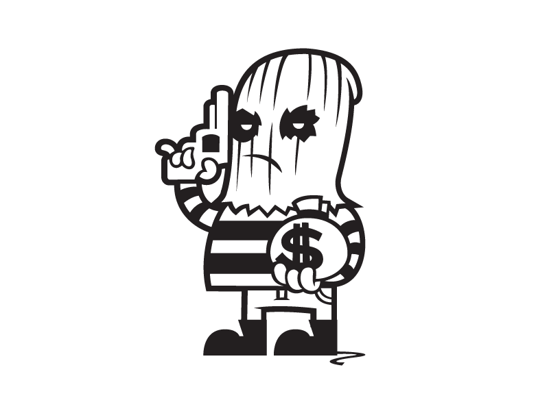 Robber Character Vector by Jetpacks and Rollerskates on Dribbble