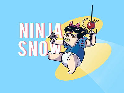 Ninja Snow character design disney illustration