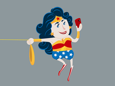 Wonder Phone amazon cartoon golden lasso hero superhero superpower woman wonder wonder woman