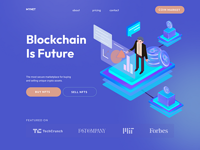 MYNET BLOCKCHAIN graphic design ui