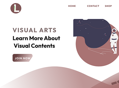 Visual Arts Home page ui