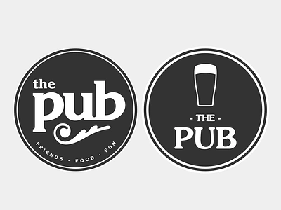 Pub Alternates bar beer dark logodesign