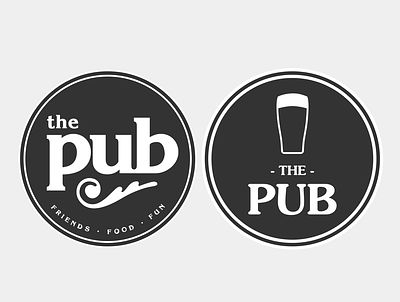 Pub Alternates bar beer dark logodesign