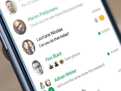 Google Hangout Material Redesign Concept app chat clean concept google hangout ios material mobile redesign ui ux