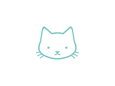 Purr cat cat icon cat logo icon kitten logo purr
