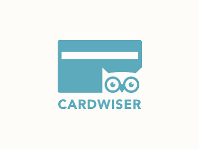 Cardwiser bird card gift card logo owl rectangle wise