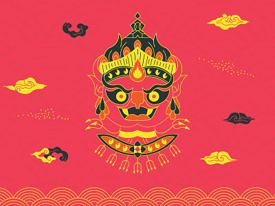 God of Tacos by Annie Lin for Tilted Chair on Dribbble
