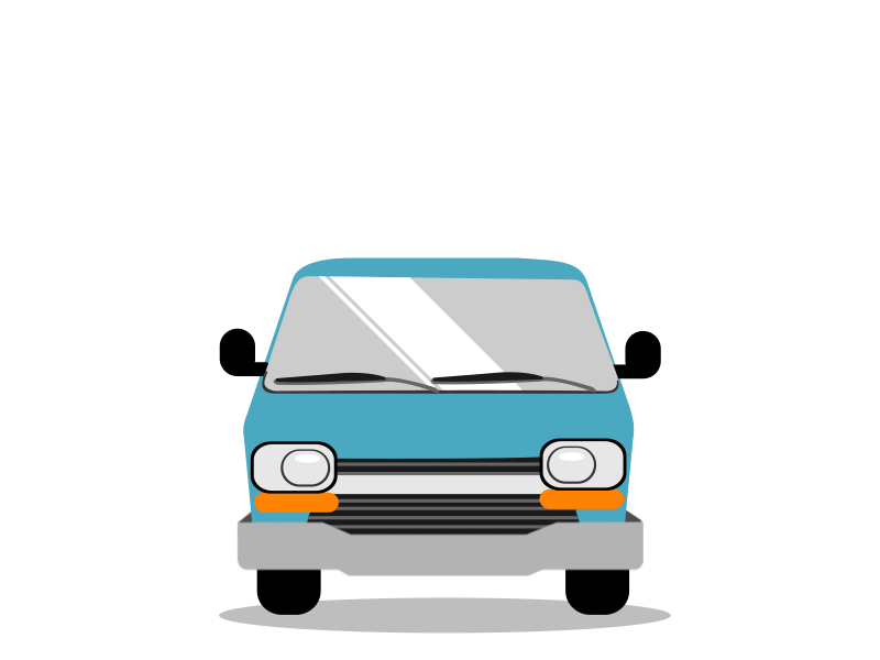 Movin' And GrooVan 2d after effects ae gif illustration transportation van vehicle