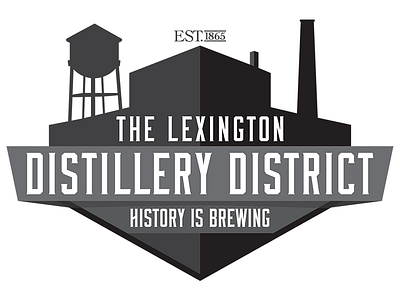 Distillery District Logo beer bourbon branding brewing kentucky ky lexington lexington distillery district logo oculus studios whiskey