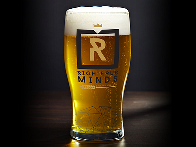 Righteous Minds Brewing Co. Logo Mockup 2 beer bourbon branding brewing identity kentucky ky logo whiskey
