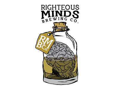 Righteous Minds Brewing Co. Concept beer bourbon branding brewing identity kentucky ky logo whiskey