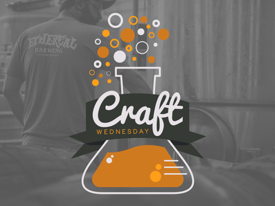 Craft Wednesday Beer Logo beer branding brewery craft beer identity ipa kentucky logo microbreweries packaging pint typography