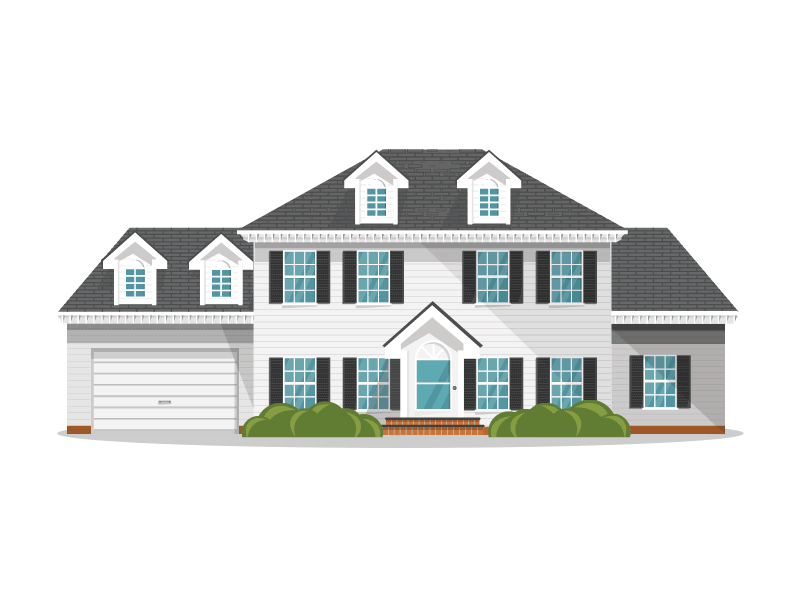 House to House 2d animation draw on dribbble flat design home house