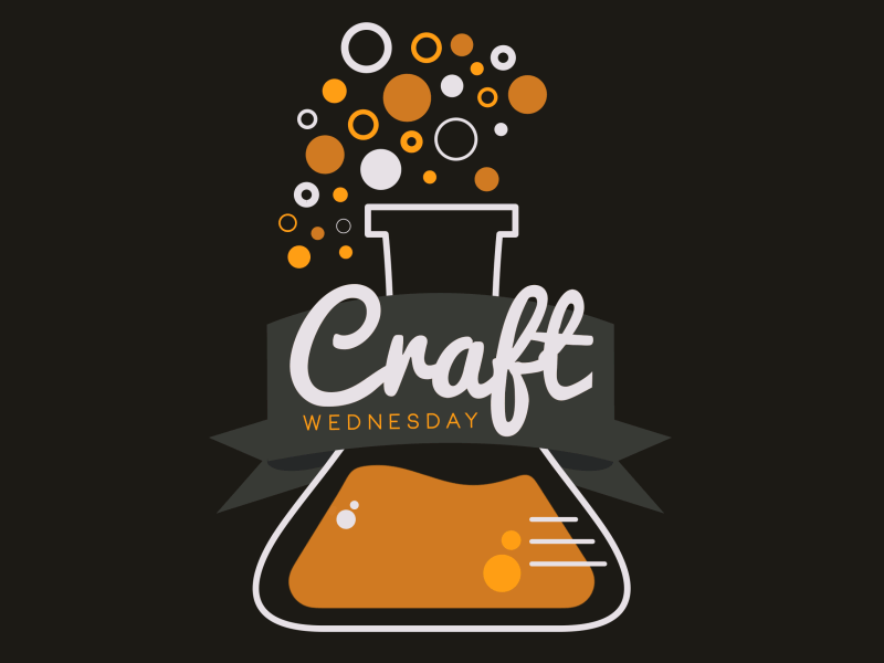 Craft Wednesday 2d after effects animation beaker beer brewing liquid mograph motion graphics roughen edges science