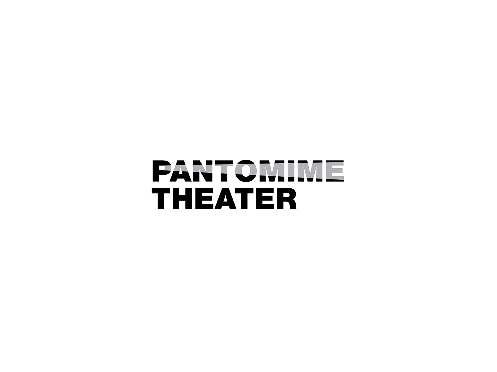 Pantomime Theater Logo creative design illustrator logo logotype logotypes theater theaterlogo