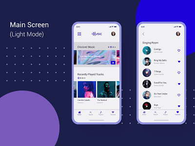 Music Application Light Mode