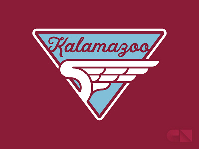 Kalamazoo Wings branding concept design hockey kalamazoo logo michigan sports typography uniform vintage wing wings