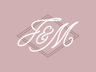 Wedding Monogram calligraphy illustration j m monogram typography wedding