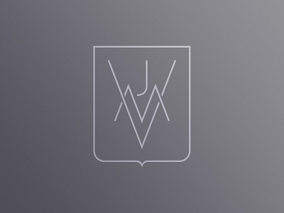 JMV Monogram j logo m monogram shield typography v wedding