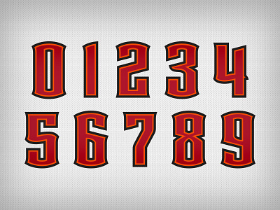 Bucs Numbers by Charles Noerenberg on Dribbble