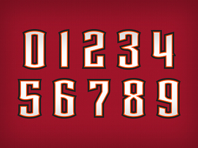 Bucs Numbers buccaneers font football jersey numbers sports sports branding tampa bay type uniform