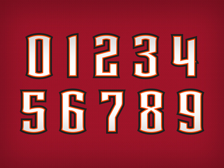 Bucs Numbers by Charles Noerenberg on Dribbble