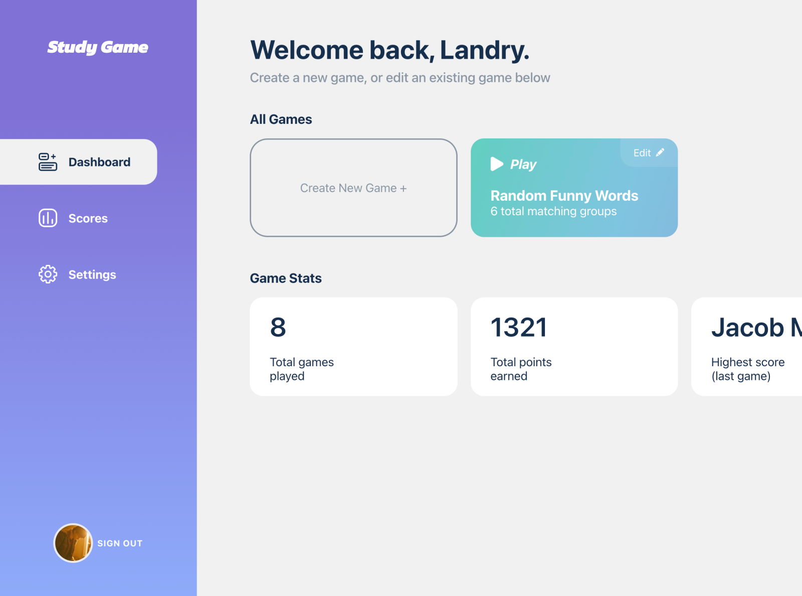 Study Game UI By Landry Carroll On Dribbble