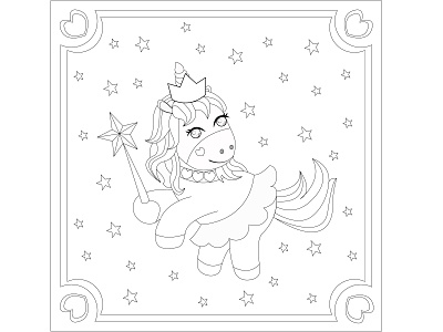 children s coloring unicorn 9 art childrens book childrens illustration coloring coloring book coloring page design illustration illustrator unicorn