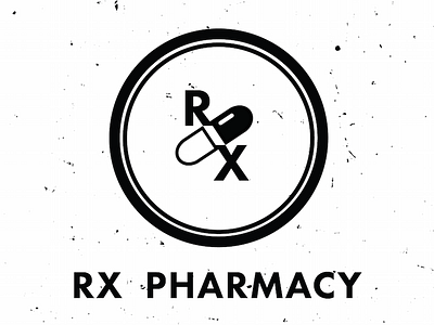 RX Pharmacy Logo logo design perscription pharmacy prescription rx ℞