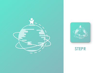App icon ・Stepr app ios logo stepr ui ux