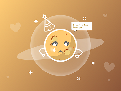 Illustration ・Mars emoji illustration mars planet space ui design