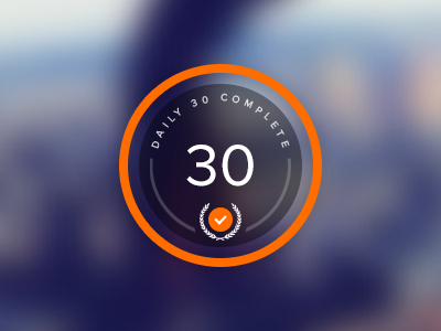 Daily 30 Complete circle health human passive progress tracker unlocked