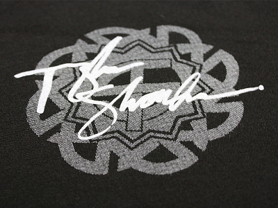 Signature logo screen print signature t shirt vector art