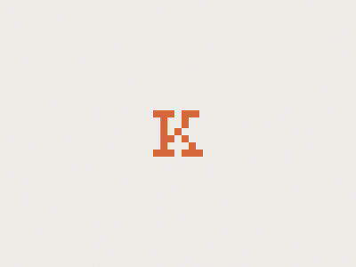 New Logo 8bit letter mark lettermark logo personal pixel