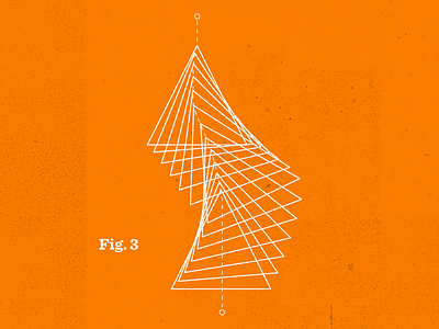 Fig. 3 3d diagram figure geometry illustration movement triangles