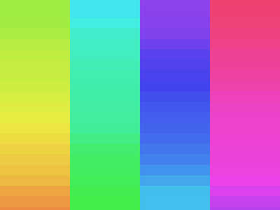 Skittles color gradient processing rainbow