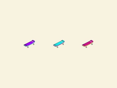 spriteboards acid neon pixel art skateboard sprite