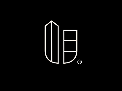 Uplands Real Estate brand branding icon identity logo mark real estate real estate logo realestate type