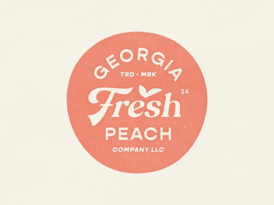 Georgia Peach brand branding food fresh fruit icon identity logo mark packaging peach produce type