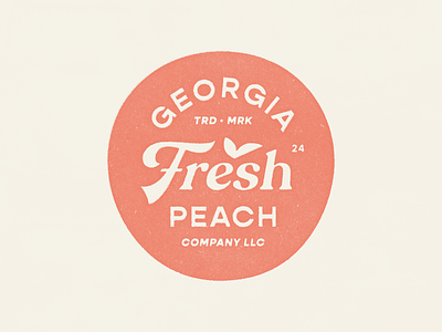 Georgia Peach brand branding food fresh fruit icon identity logo mark packaging peach produce type