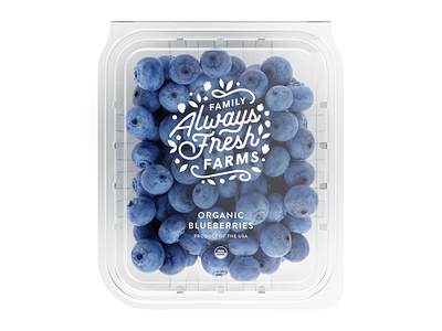 Always Fresh berry brand branding farm food icon logo mark packaging type